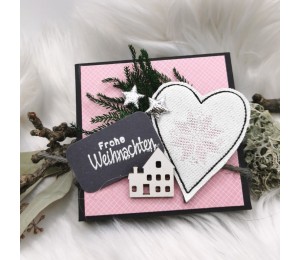 Stickserie ITH - Anhänger Weihnachtsherzen